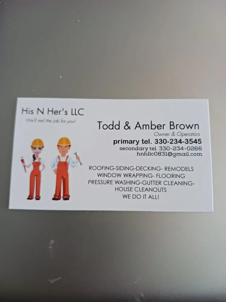 Slide of His n Hers Home Improvements