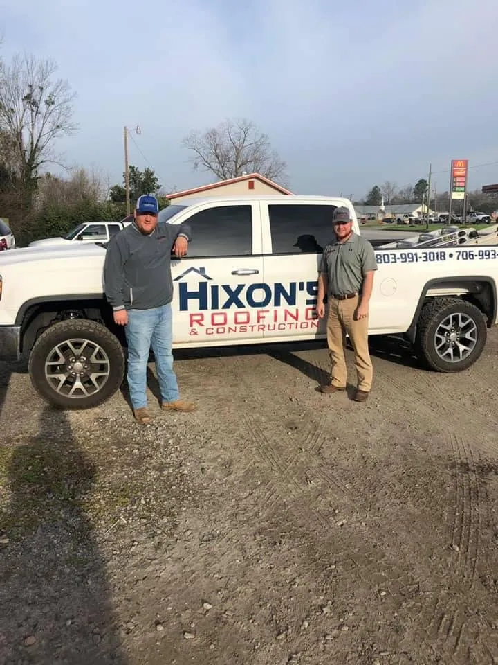 Slide of Hixon's Roofing