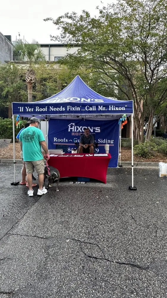 Slide of Hixon's Roofing