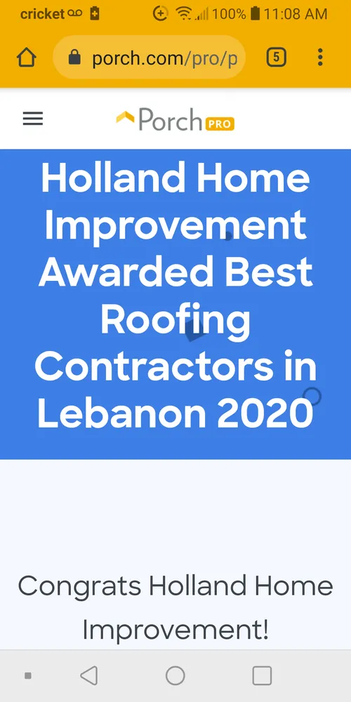 Slide of Holland Home improvement