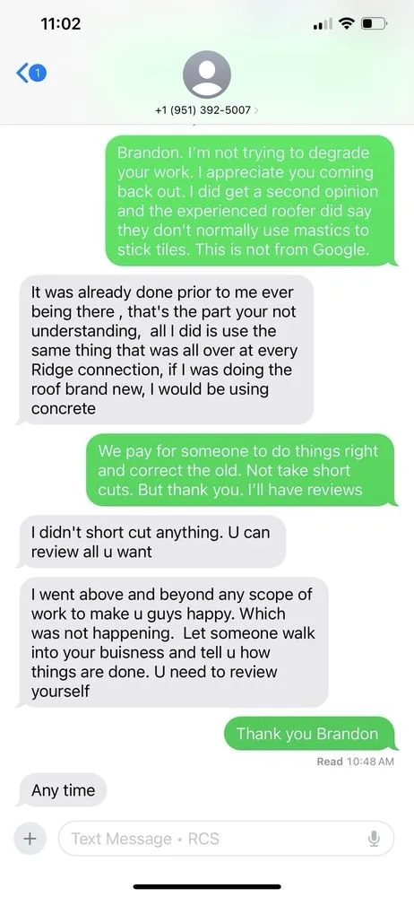 Slide of Holliday Roofing