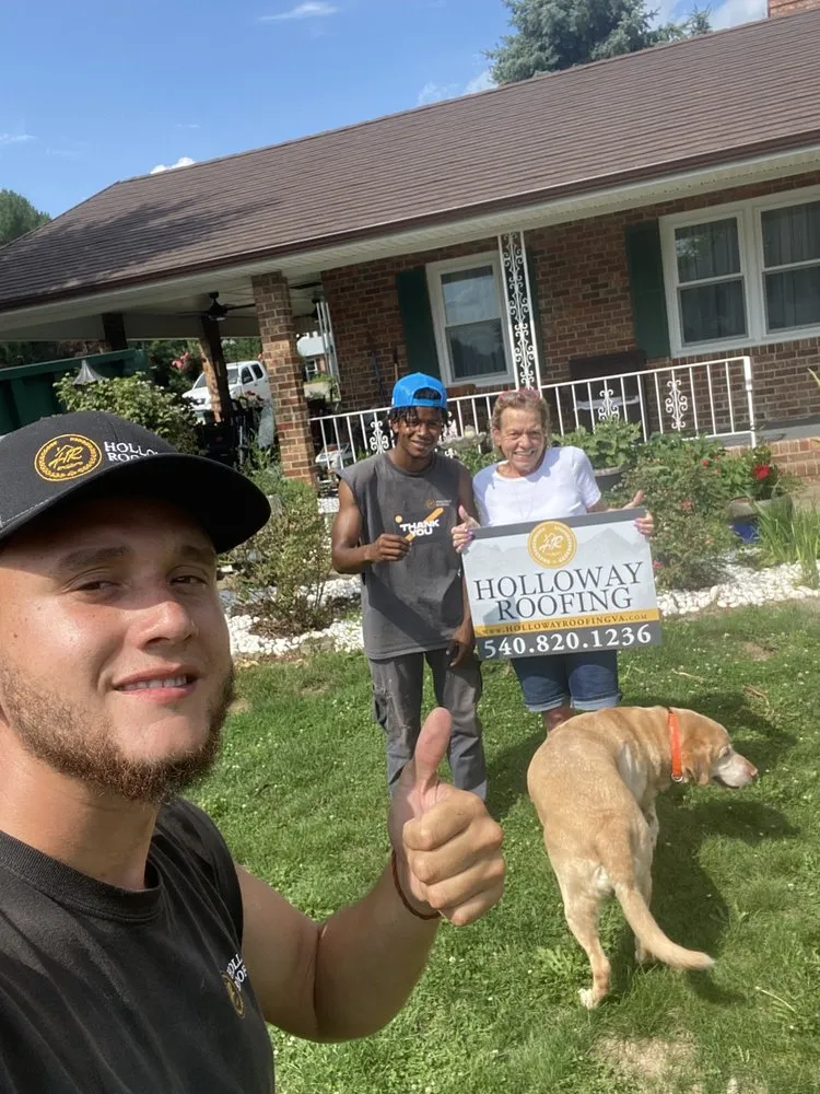 Slide of Holloway Roofing