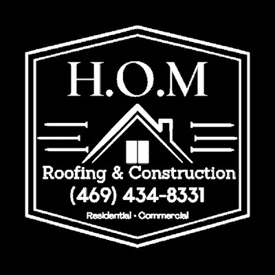 HOM Roofing & Construction Logo