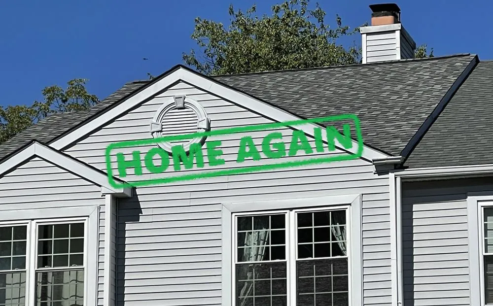 Slide of Home Again Roofing