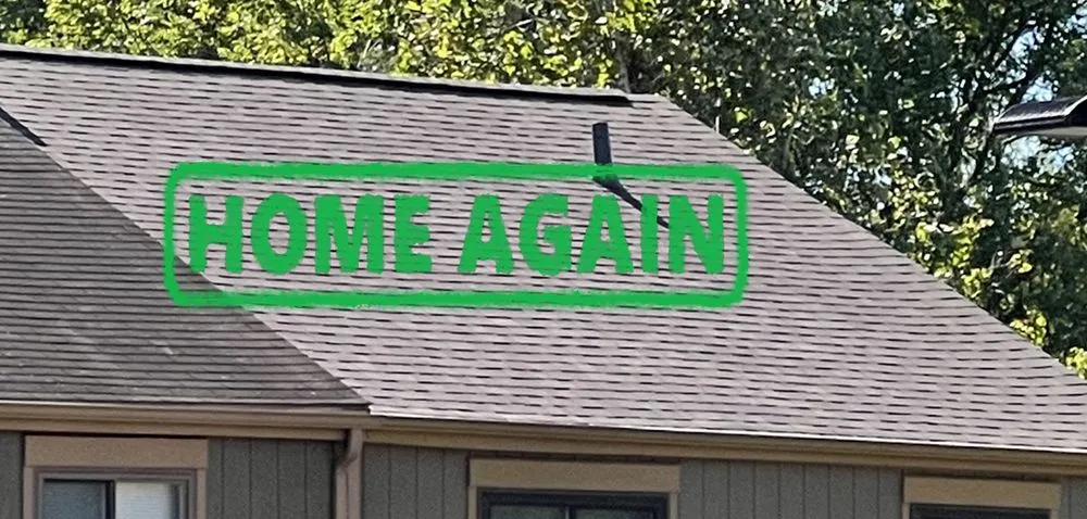 Slide of Home Again Roofing