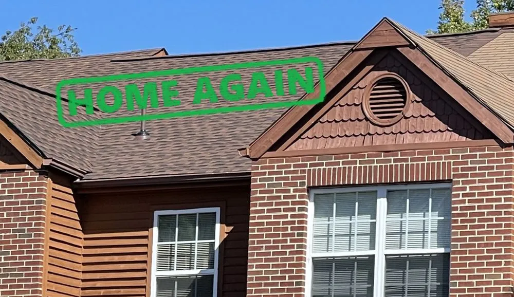 Slide of Home Again Roofing