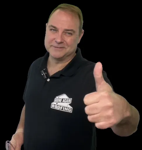 Slide of Home Again Roofing