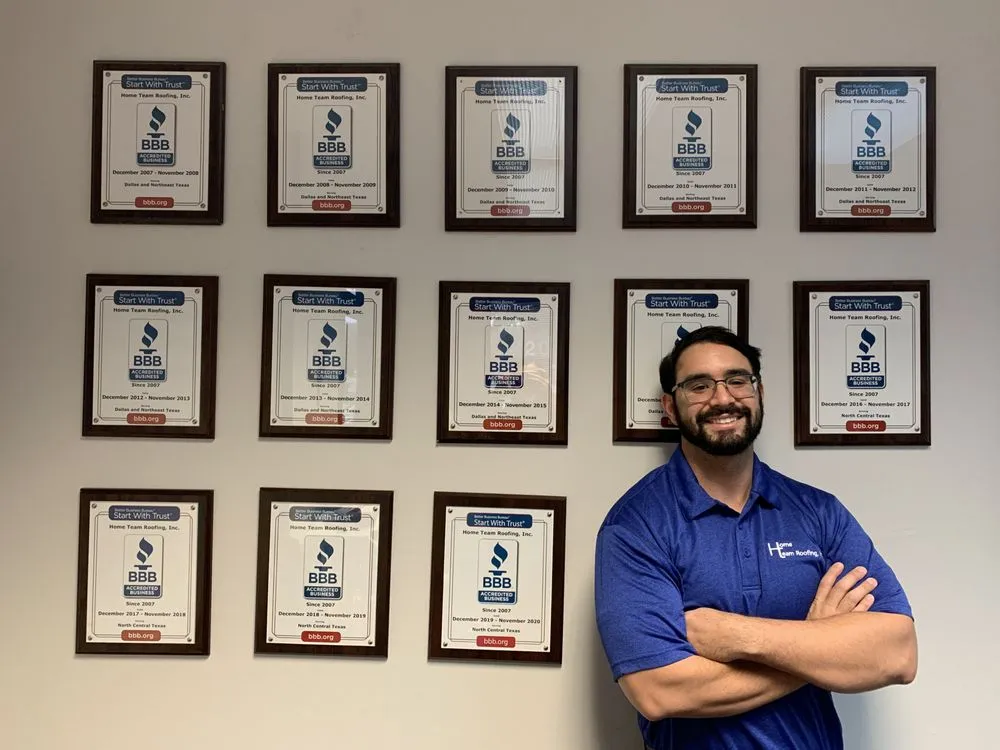 Slide of Home Team Roofing