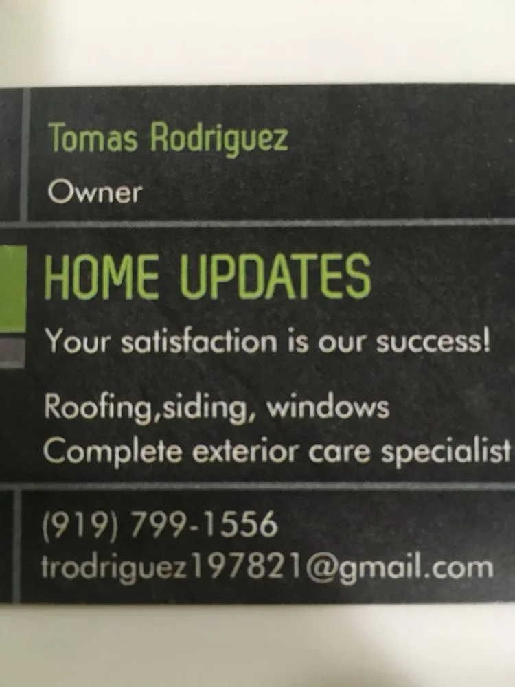 Slide of Home Updates