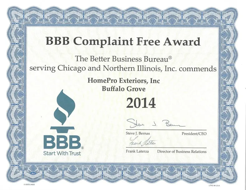 Slide of HomePro Exteriors