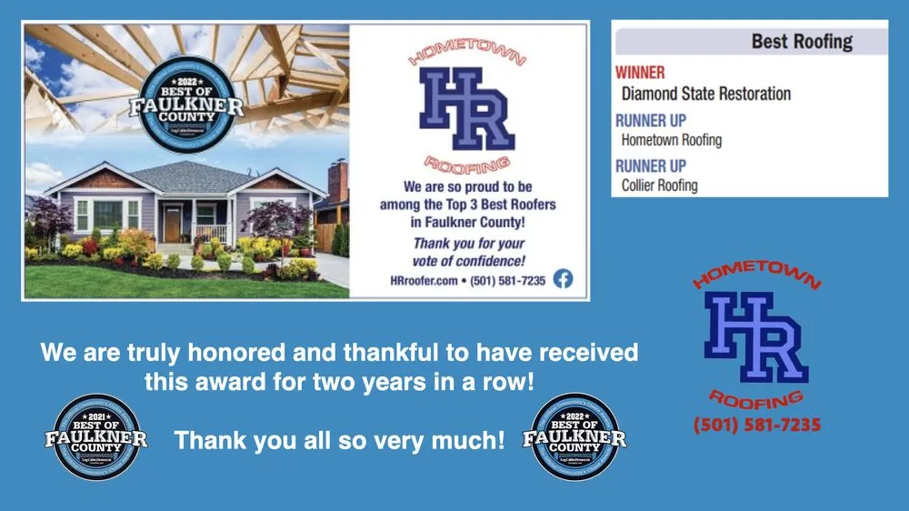 Slide of Hometown Roofing