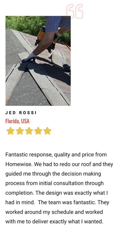 Slide of Homewise contractors