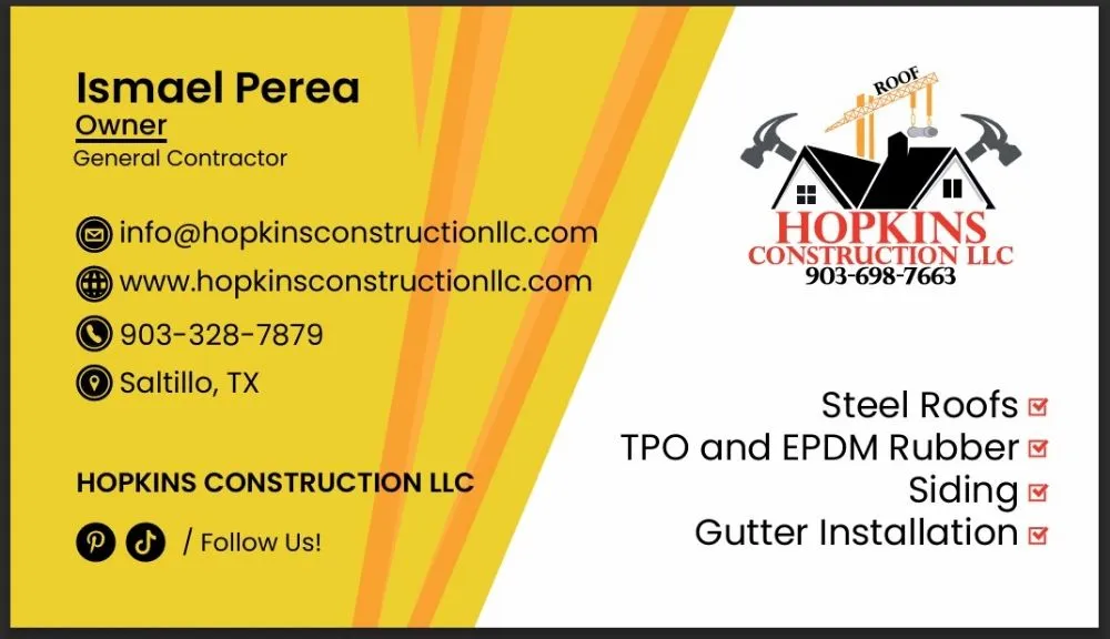 Top-rated roof inspection in Saltillo, TX by Hopkins Construction