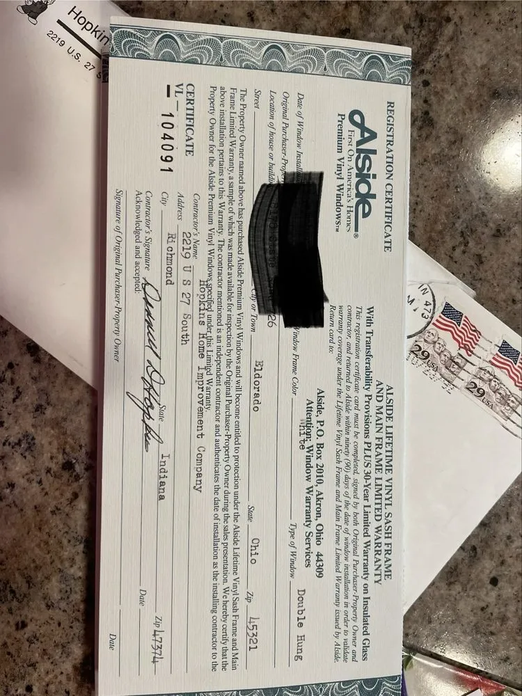 Slide of Hopkins Home Improvement