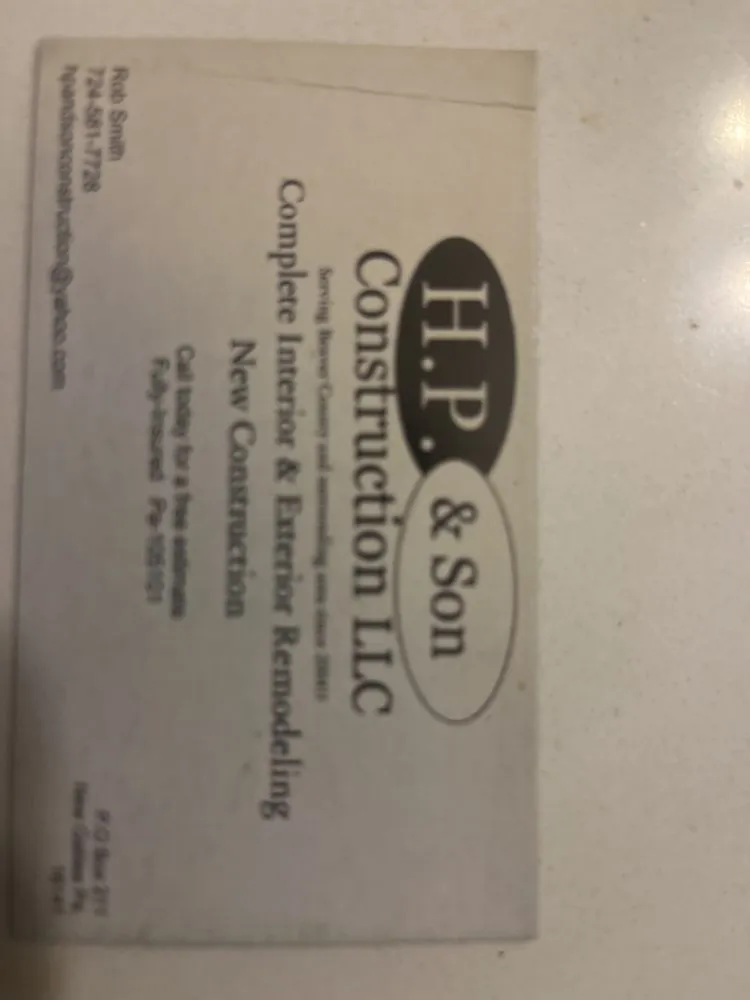 Slide of HP and Son Construction