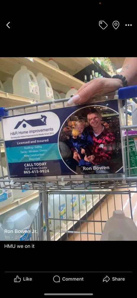 Slide of H&R Home Improvements