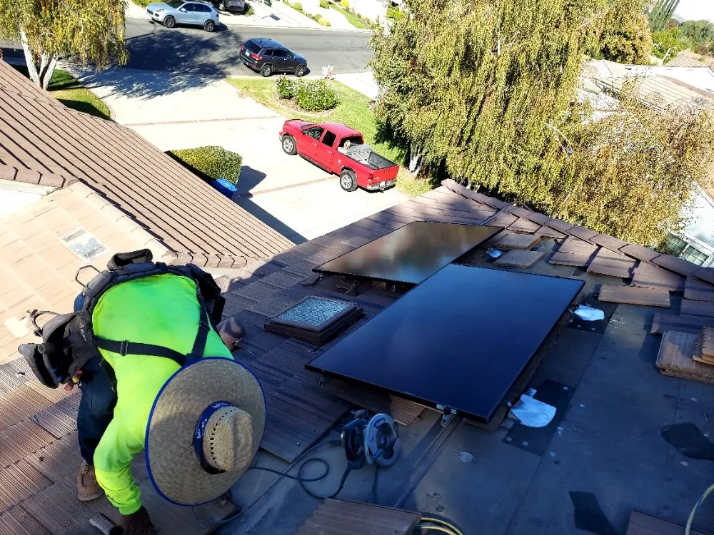 Slide of Huertas roofing