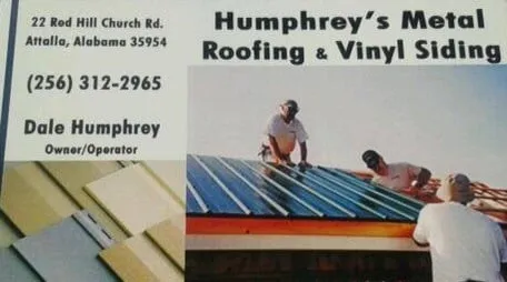 Slide of Humphrey's Metal Roofing