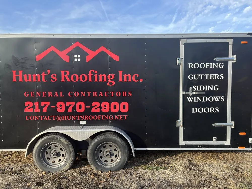 Slide of Hunt's Roofing