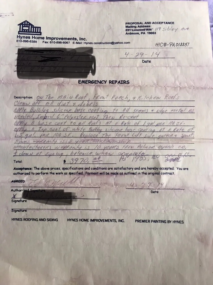 Slide of Hynes Construction - Decks, Roofing & Siding