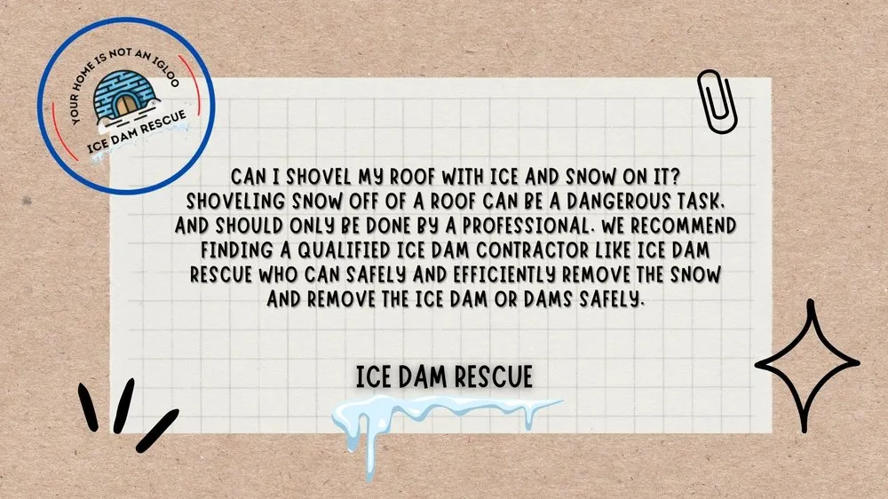 Slide of Ice Dam Rescue
