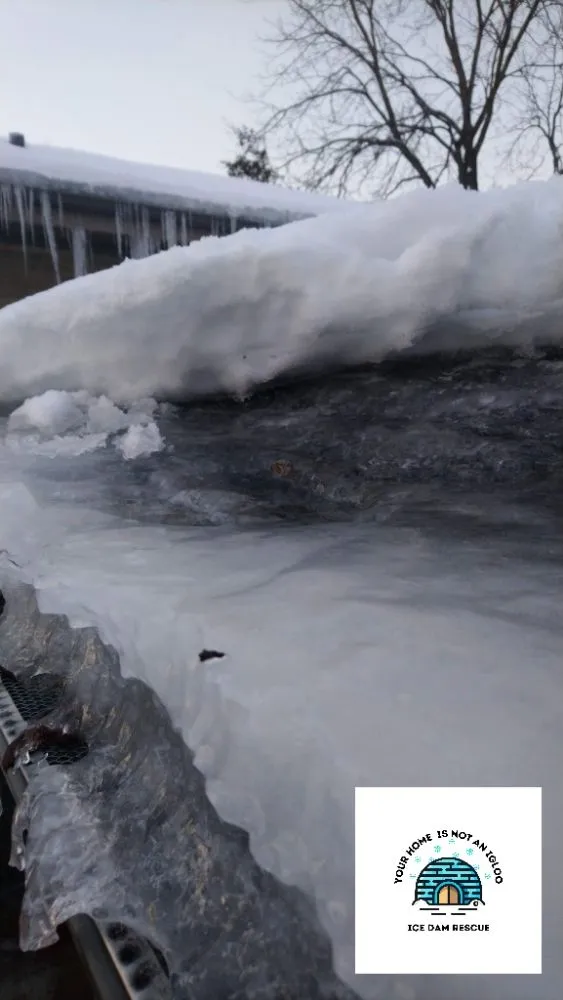 Slide of Ice Dam Rescue