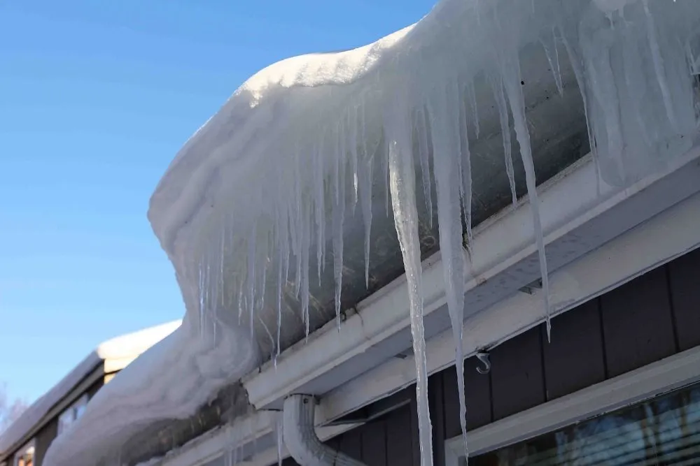 Slide of Ice Dam Rescue