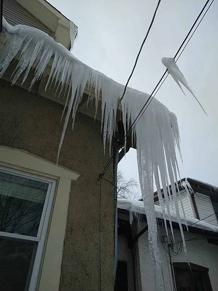 Slide of Ice Dam Rescue