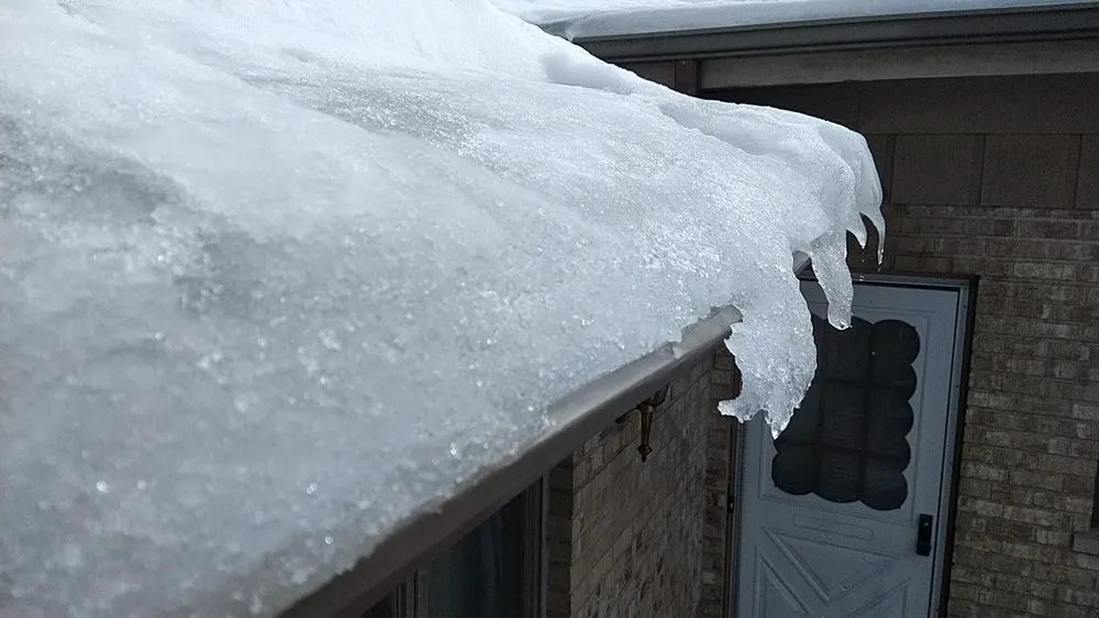 Slide of Ice Dam Rescue