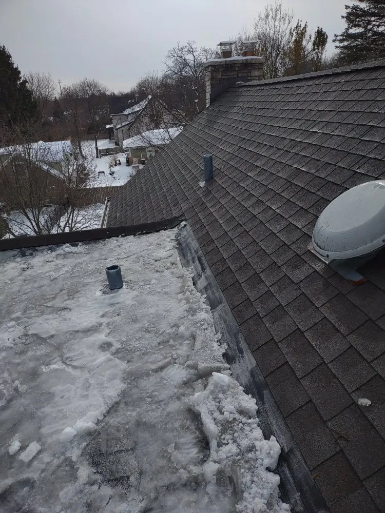 Slide of Ice Dam Rescue