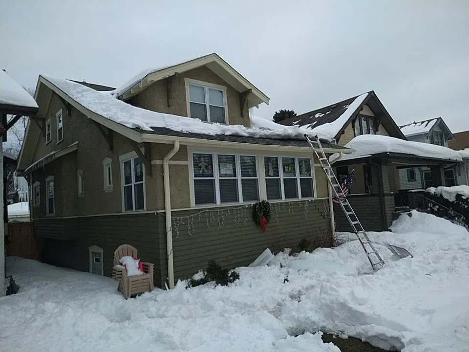 Slide of Ice Dam Rescue