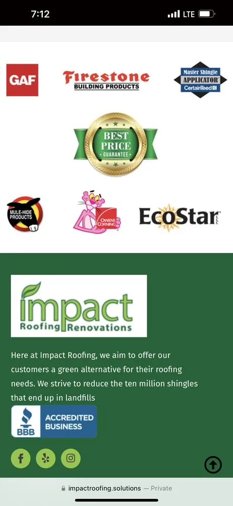 Slide of Impact Roofing & Renovations