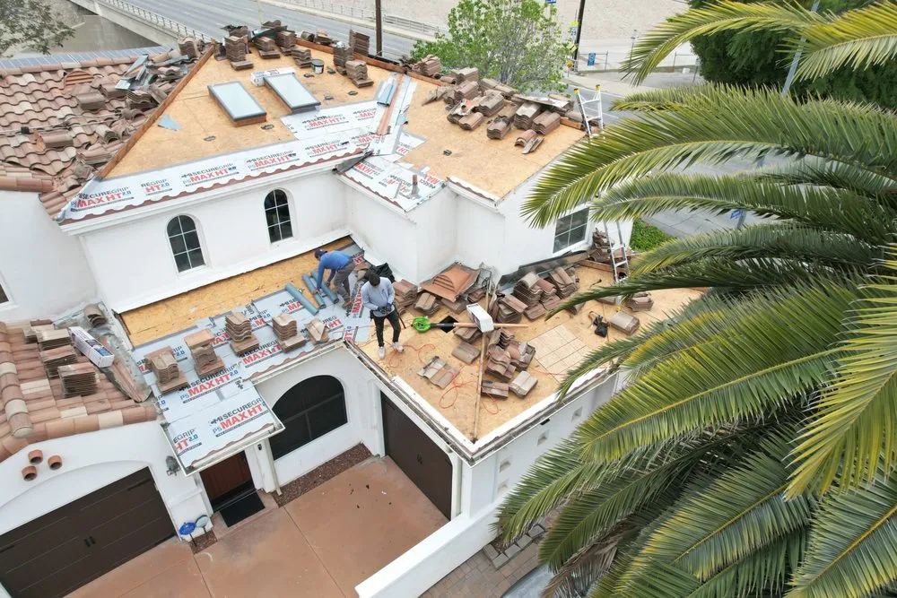 Licensed roof installation after storm damage in Sylmar, CA by Imperial Roofing