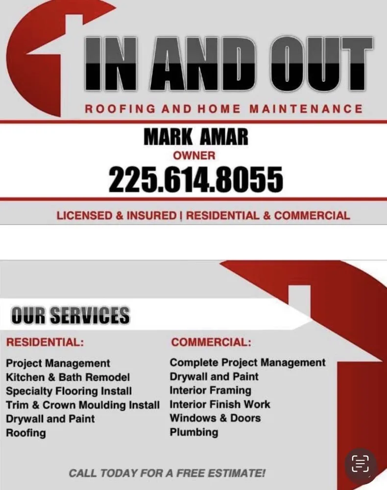 Slide of In & Out Home Maintenance
