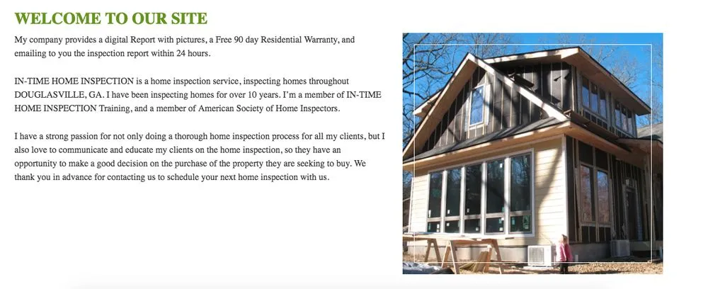 Slide of In-time Home Inspections