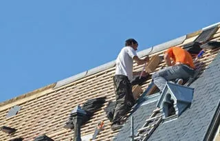 Slide of Incline Roofing