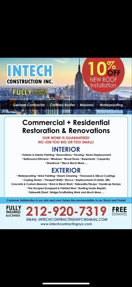 Slide of Intech Construction Inc