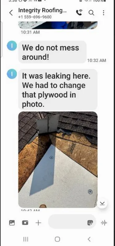 Slide of Integrity Roofing