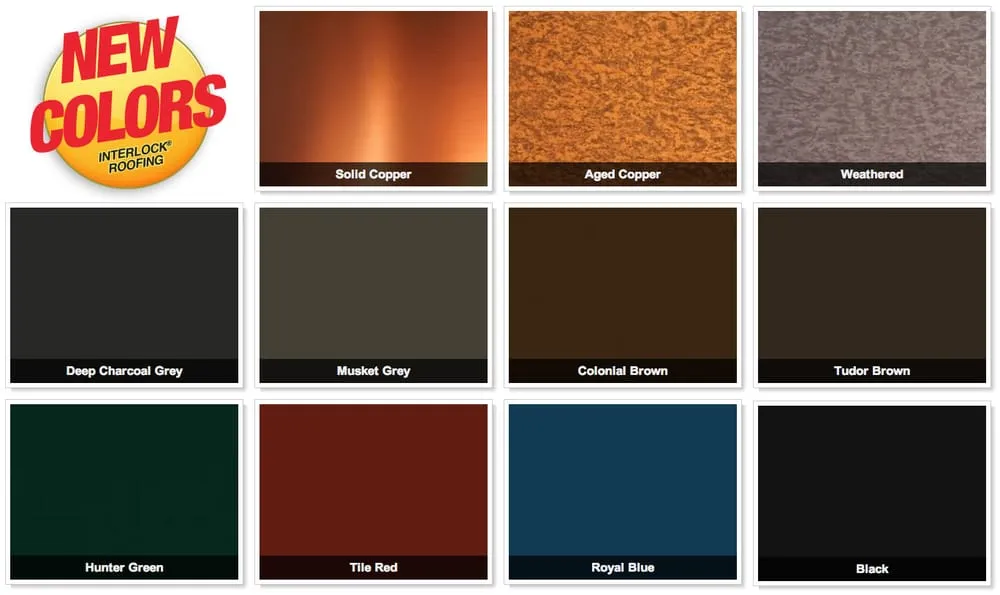 Slide of Interlock Metal Roofing - New Hampshire