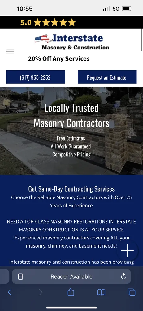 Slide of Interstate Masonry & Construction