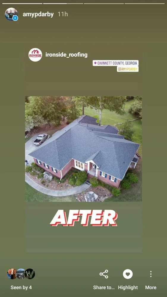 Slide of Ironside Roofing & Exteriors