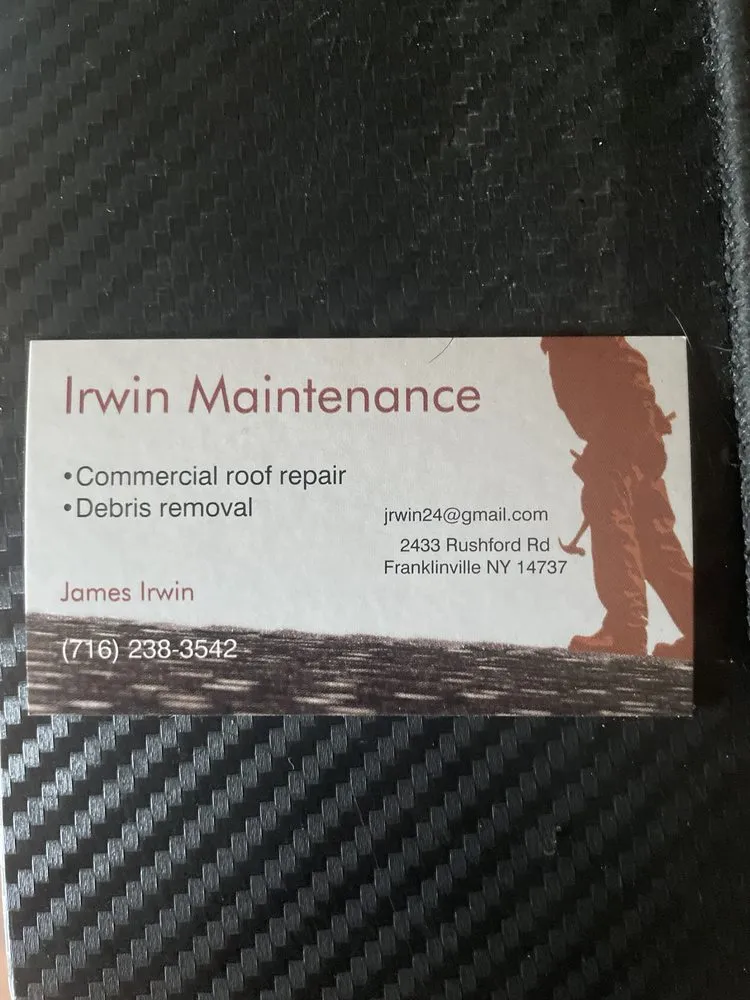 Slide of Irwin Maintenance