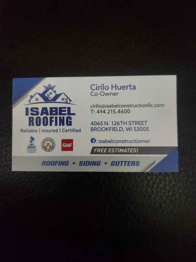 Slide of Isabel Construction