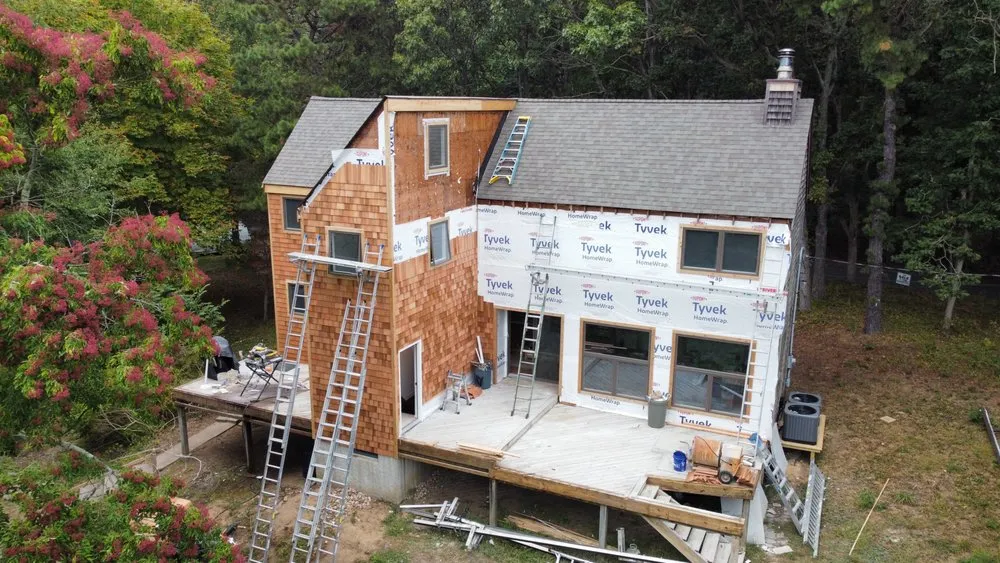 Reliable roof installation in Laurel, NY by Island Carpentry