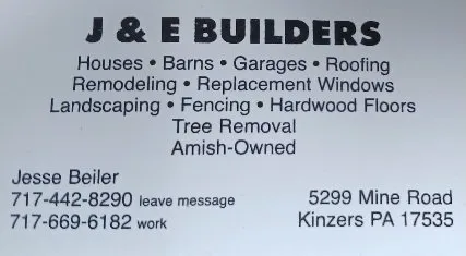Reliable roof replacement in Kinzers, PA - J & E Builders