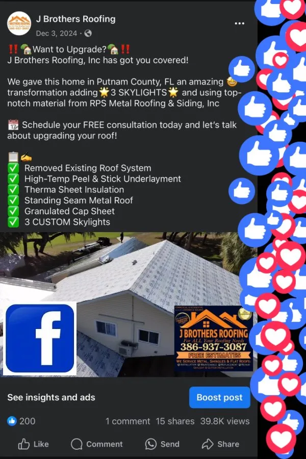 Trusted storm damage roof repair in Pomona Park, FL by J Brothers Roofing