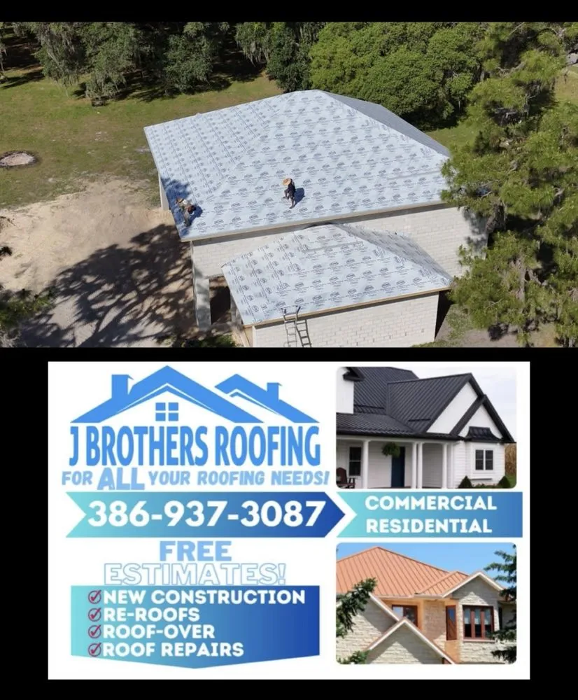 Top-rated roof repair after storm damage in Pomona Park, FL by J Brothers Roofing