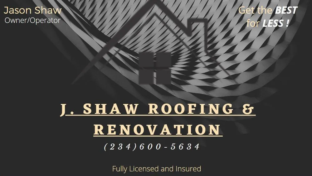 Slide of J Shaw Roofing and Renovation
