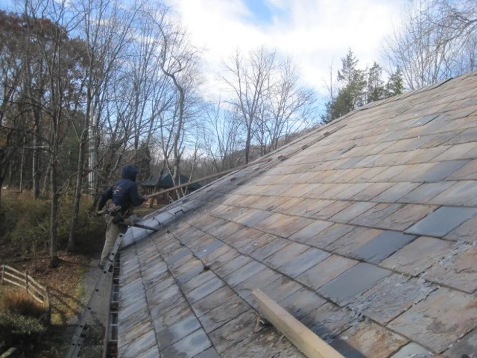 Expert storm damage roof repair in Saylorsburg, PA by J Wilson Enterprises Slate Roofing