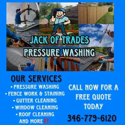 Jack of Trades Pressure Washing Logo